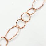 Load image into Gallery viewer, Y29RGP. Rose Gold Plated Silver Long and Short Link Chain
