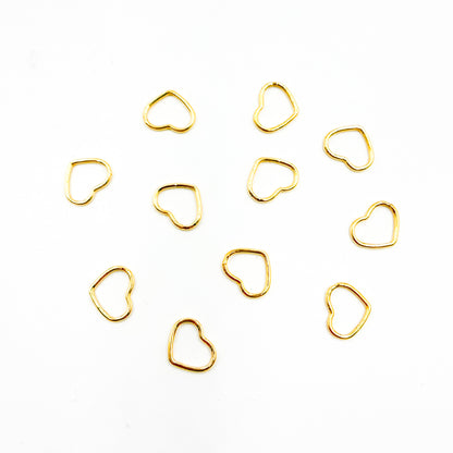 V290MGF. 14k Gold Filled Heart Charm