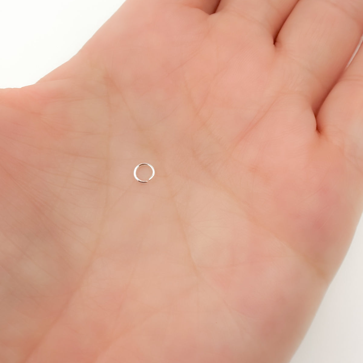 White Sterling Silver Open Jump Ring