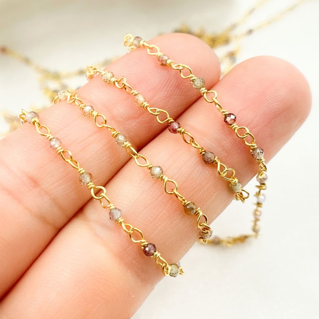 Tunduru Sapphire Wire Wrap Chain