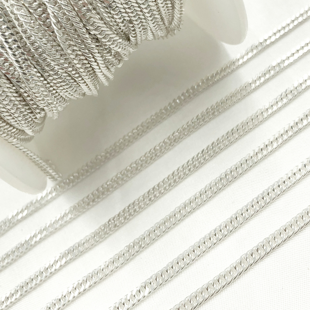 Y67SS. Sterling Silver Solid Double Curb Chain