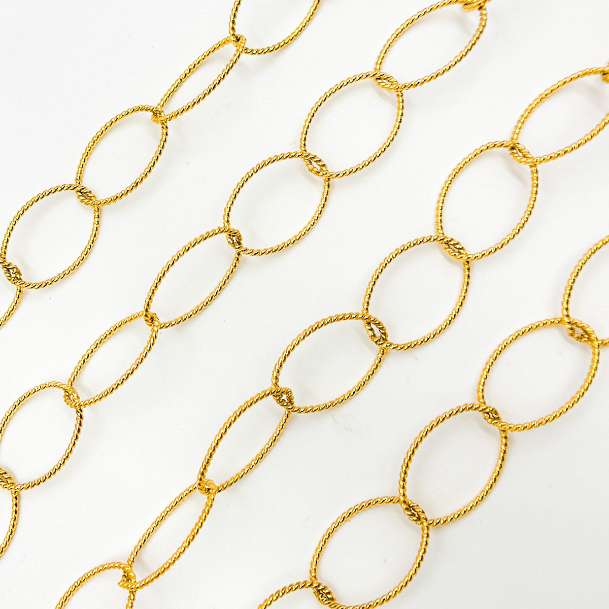 674TWGF. 14k Gold Filled Twisted Oval Link Chain