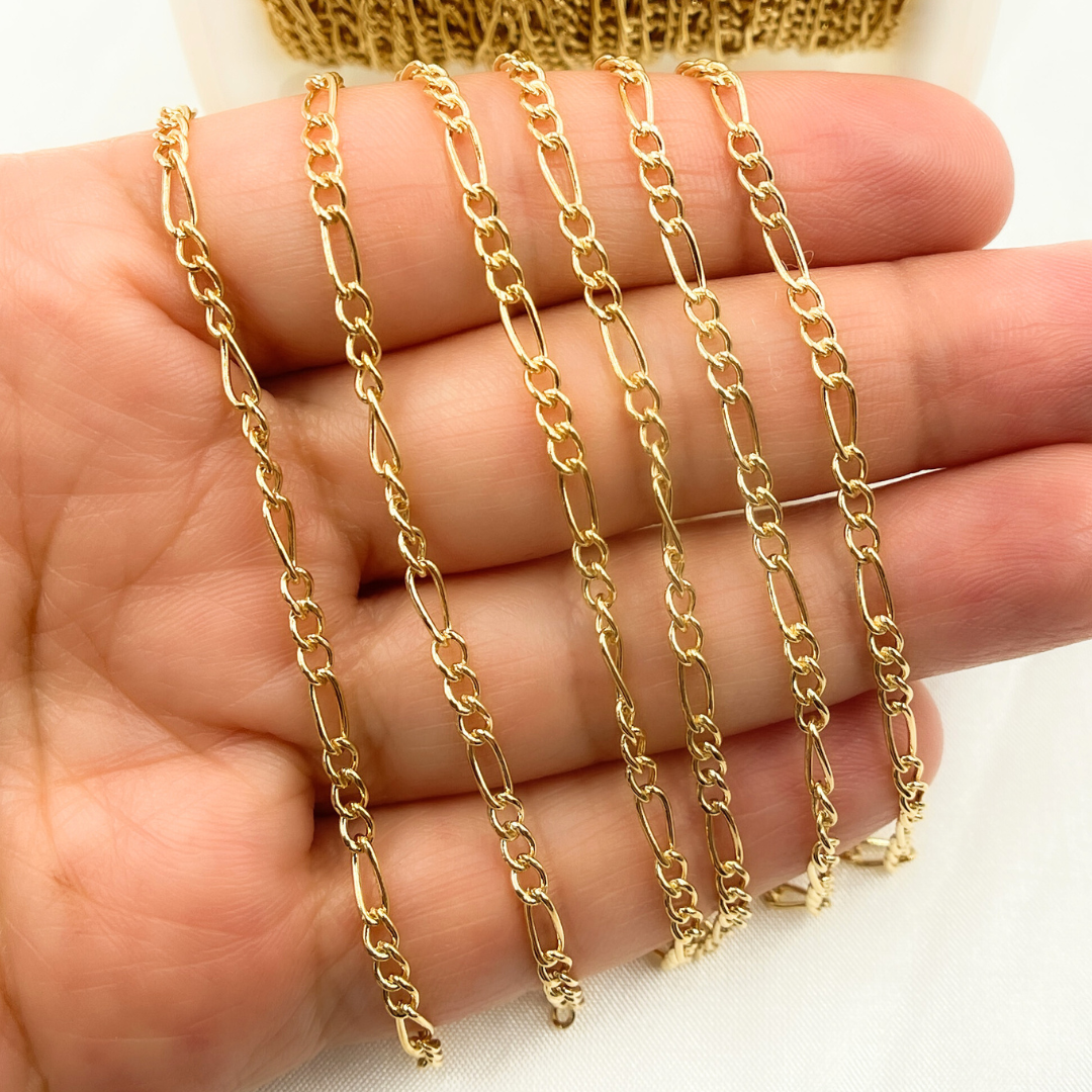 Yellow Gold Filled Figaro Style Chain.