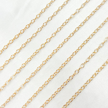 14K Gold-Filled Smooth Cable Chain
