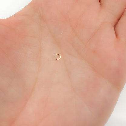 Gauge Gold Plated Sterling Silver Open Jump Ring