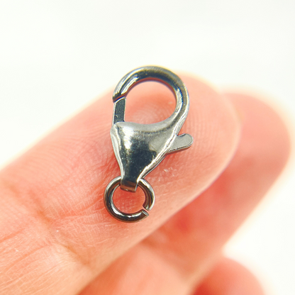 12MM Black Rhodium Trigger Clasp