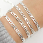 Load image into Gallery viewer, Y77SS. Sterling Silver Flat Marina Link Chain
