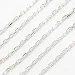 Load image into Gallery viewer, Y7SS. Sterling Silver Diamond Cut Oval Link Chain
