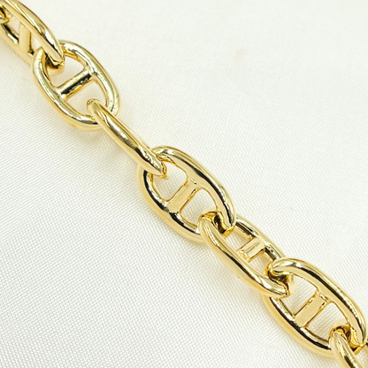 Gold Plated 925 Sterling Silver Marina Chain. 