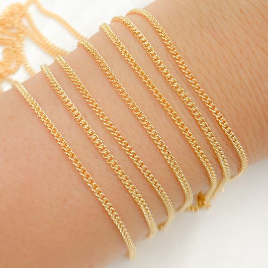 14K Gold Filled Curb Chain
