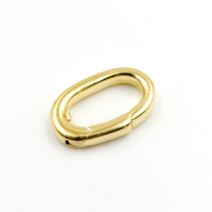 14MM Gold-plated Sterling Silver Oval Clasp