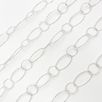 Sterling Silver Diamond Cut Cable Chain