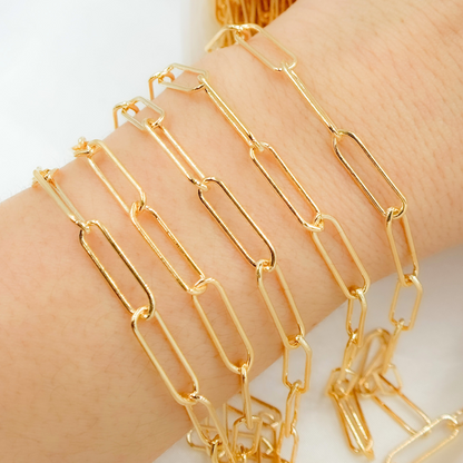 4001GF. 14k Gold Filled Smooth Paperclip Link Chain