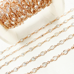 Load image into Gallery viewer, Cubic Zirconia Pear Shape Connected Chain.
