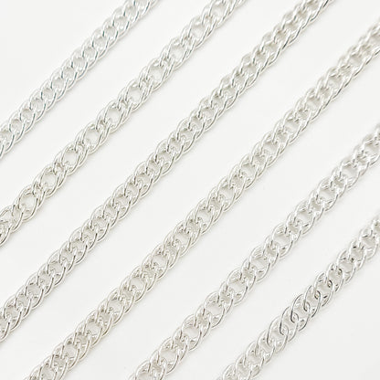 Sterling Silver Double Curb Chain