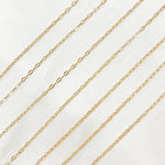 Load image into Gallery viewer, 1218DF. 14K Gold Filled Flat Paperclip Chain
