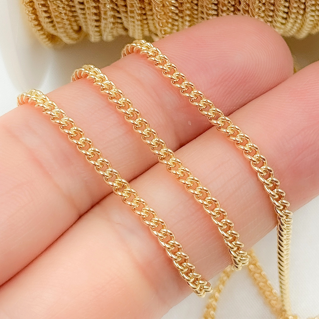 65GF. 14K Gold Filled Curb Chain