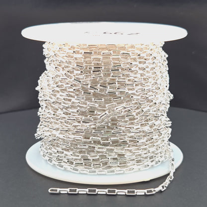 Z99SS. Sterling Silver Smooth Box Link Chain