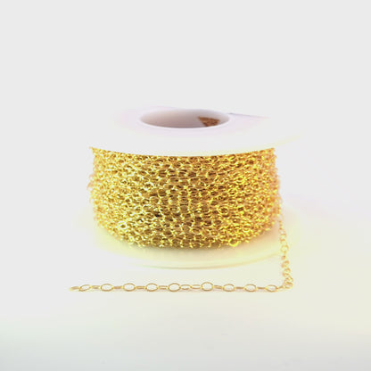 1310GF. 14K Gold Filled Smooth Cable Chain