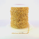 Load and play video in Gallery viewer, 1128GF. 14K Gold Filled Hammered Oval Chain Link
