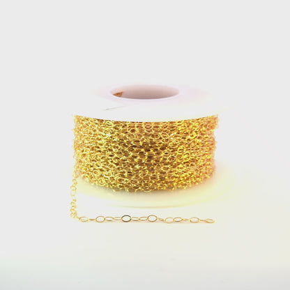 1310FGF. 14K Gold Filled Flat Oval Link Chain