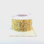 Load and play video in Gallery viewer, 1186GF. 14k Gold Filled with 925 Sterling Silver Beads Satellite Chain