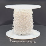 Load and play video in Gallery viewer, Y112SS.  Sterling Silver Heart Link Chain