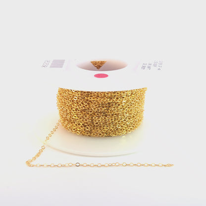 1020FGF. 14k Gold Filled Flat Cable Chain