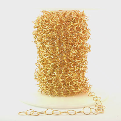886GF. 14K Gold Filled Round Link Chain