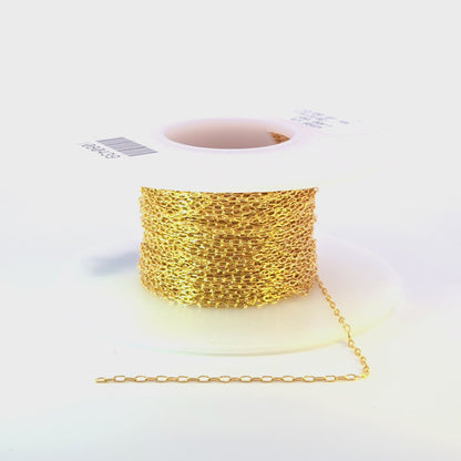 1318DGF. 14K Gold-Filled Paperclip Chain