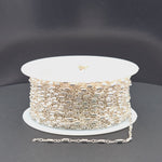 Load and play video in Gallery viewer, 1121SS. Sterling Silver Satellite Bar Link Chain