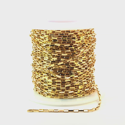 353GF. 14K Gold Filled Box Link Chain