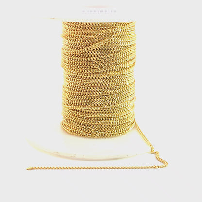 68HRGF. 14K Gold-Filled Flat Curb Chain