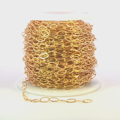 791FGF. 14K Gold-Filled Flat Oval Link Chain