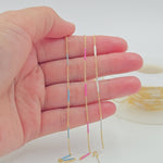 Load and play video in Gallery viewer, 70/7796GF. 14k Gold Filled Enamel Bar Link Chain