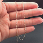 Load and play video in Gallery viewer, 1653CTT.  Gold Filled and Sterling Silver Long and Short Link Chain