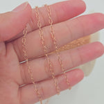 Load and play video in Gallery viewer, 1310RGF. Rose Gold-Filled Smooth Cable Chain