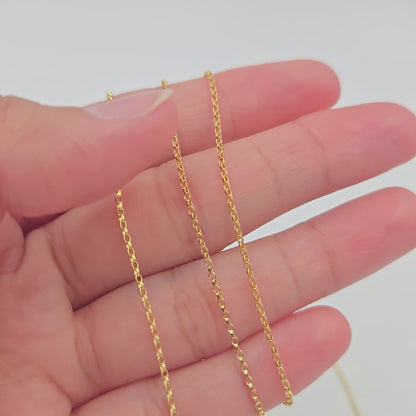 887GF. 14K Gold Filled Oval Rolo Chain