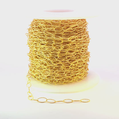 791TWGF. 14k Gold Filled Twisted Oval Link Chain