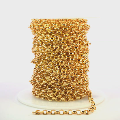 564GF. 14K Gold Filled Rolo Link Chain