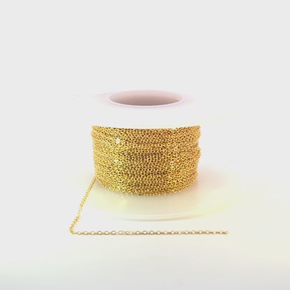 1025FGF. 14K Gold-Filled Flat Cable Chain