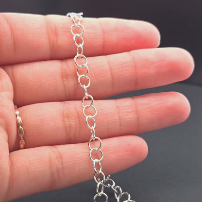 679SS. Sterling Silver Smooth Round Link Chain