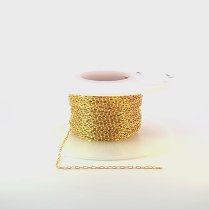 1218DGF. 14K Gold-Filled Smooth Cable Chain