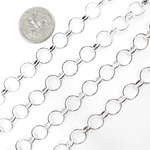 Load image into Gallery viewer, 925 Sterling Silver Circle Chain. V156SS
