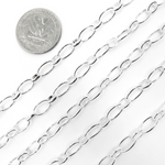 Load image into Gallery viewer, 925 Sterling Silver Oval Link Chain. V154SS
