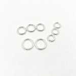 Load image into Gallery viewer, 925 Sterling Silver Close Jump Rings 20.5 Gauge 6mm. 5004481C
