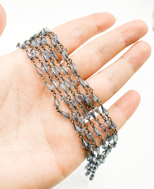 Coated Crystal Oxidized Wire Chain
