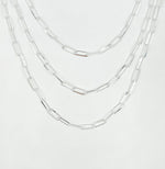 Load image into Gallery viewer, 925 Sterling Silver Paperclip Oval Link Chain. Y58DSS
