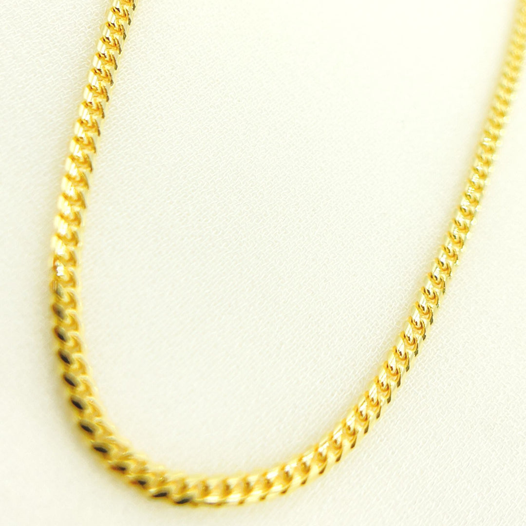 060R04GGA3. 14K Solid Yellow Gold Curb Link Chain