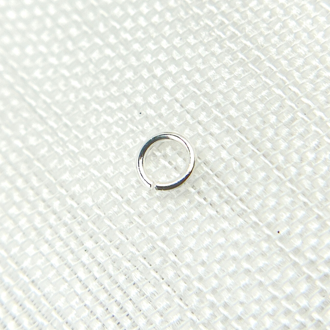 3.5MM 22Gauge White Sterling Silver Open Jump Ring